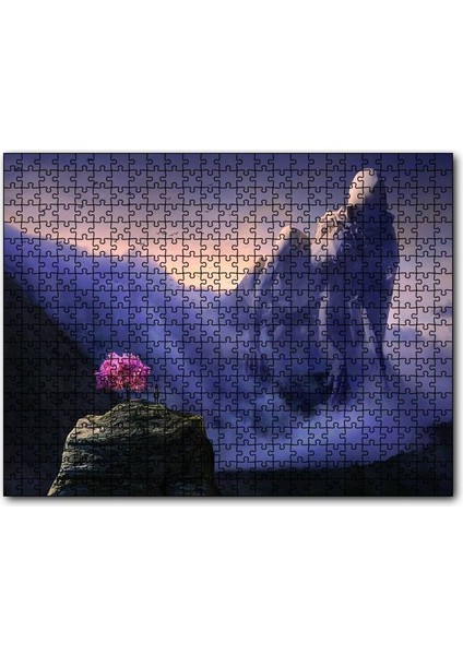 Fantazi Acı Çeken Heykel 500 Parça Puzzle Yapboz Mdf (Ahşap)