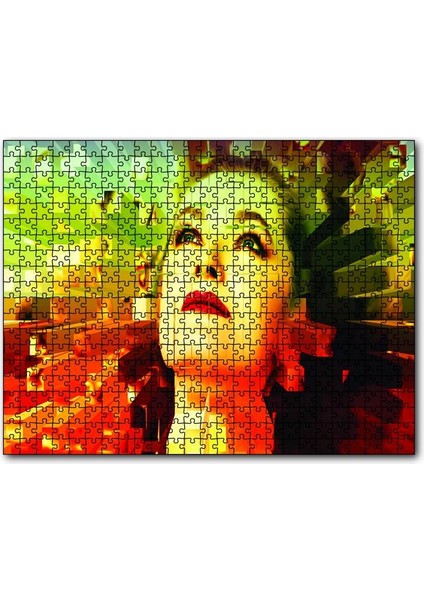 Fantazi Portre Kadın 120 Parça Puzzle Yapboz Mdf (Ahşap)