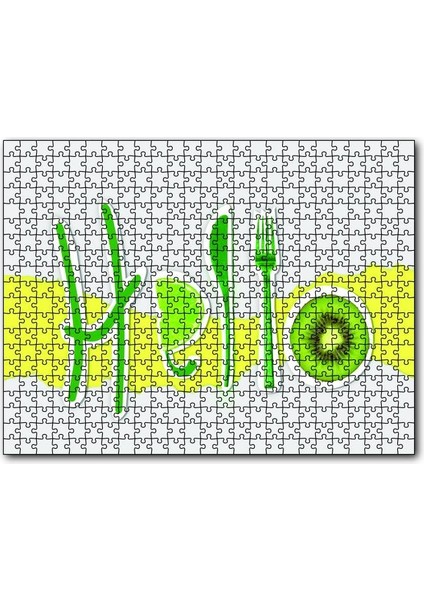 Hello Foods 1000 Parça Puzzle Yapboz Mdf(Ahşap)