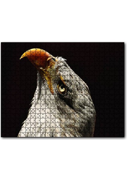 Kel Kartal Kuşu 120 Parça Puzzle Yapboz Mdf (Ahşap)