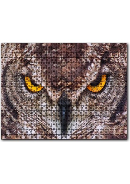 Kartal Baykuş 120 Parça Puzzle Yapboz Mdf (Ahşap)