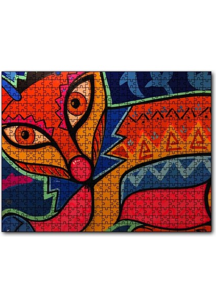 Kübizim Sanatı 120 Parça Puzzle Yapboz Mdf (Ahşap)