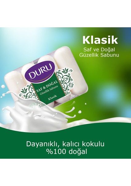 Saf & Doğal Klasik 8 Adet Güzellik Sabunu 2 x 280 gr