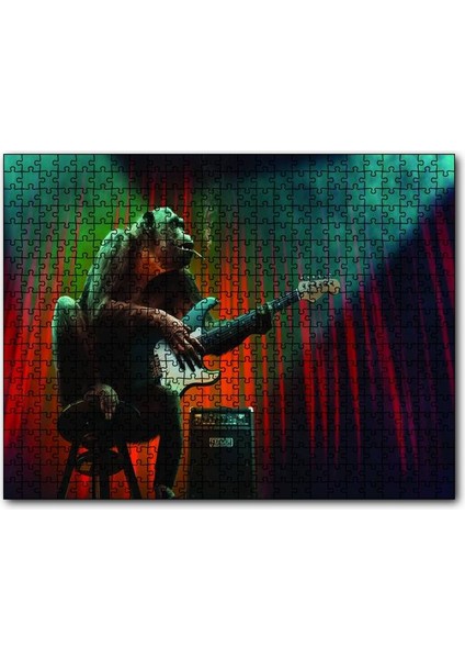 Metalci Maymun 120 Parça Puzzle Yapboz Mdf (Ahşap)
