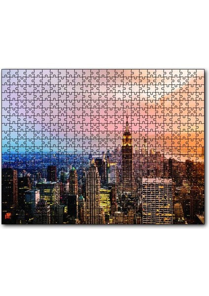 New York Şehri 255 Parça Puzzle Yapboz Mdf (Ahşap)