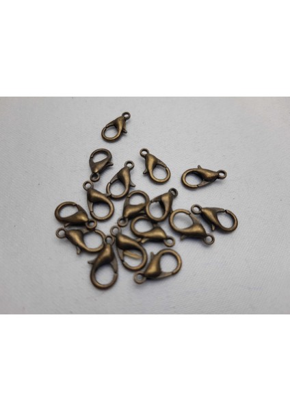 Metal Takı Papağan Klipsi Bakır Renginde (50 Adet) 10 mm