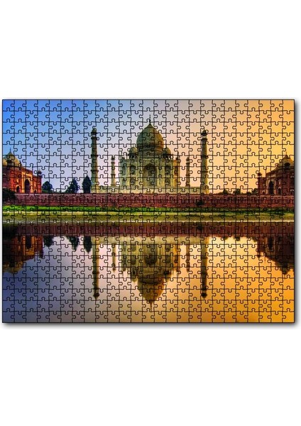 Tac Mahal Görseli 1000 Parça Puzzle Yapboz Mdf(Ahşap)
