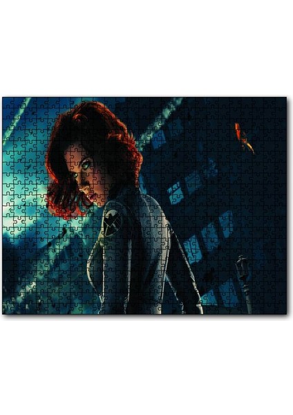 Scarlett Johansson Profil 120 Parça Puzzle Yapboz Mdf (Ahşap)