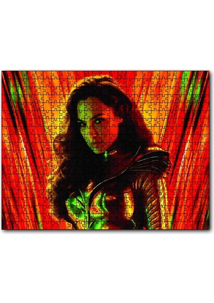 Gal Gadot Görseli 1000 Parça Puzzle Yapboz Mdf(Ahşap)