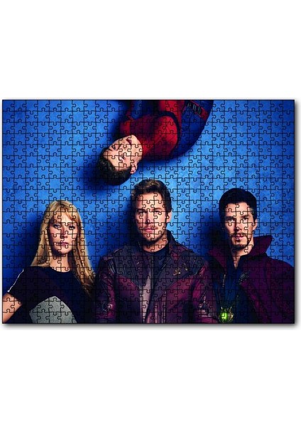 Avengers Spider-Man, Pepper Pots, Dr.strange 120 Parça Puzzle Yapboz Mdf (Ahşap)