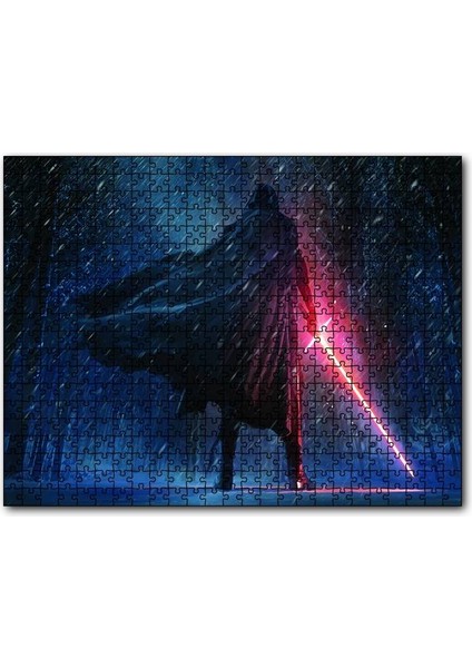 Kylo Ren Karlar Yağışı Görseli 255 Parça Puzzle Yapboz Mdf (Ahşap)
