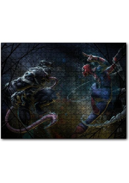 Spiderman Venom Artwork 255 Parça Puzzle Yapboz Mdf (Ahşap)