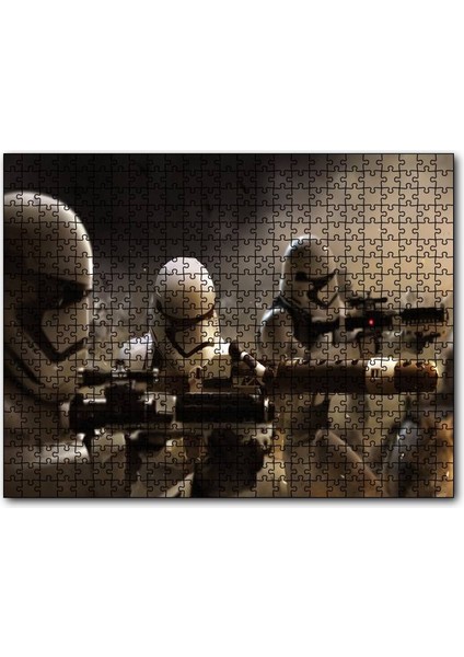 Star Wars Stormtroopers Cephede 120 Parça Puzzle Yapboz Mdf (Ahşap)