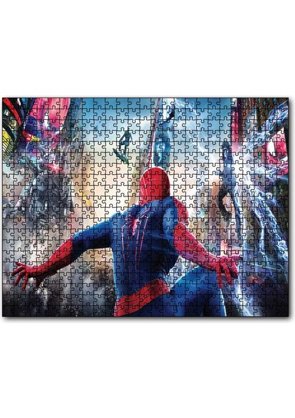 The Amazing Spider-Man 2 Electro Rhino 500 Parça Puzzle Yapboz Mdf (Ahşap)