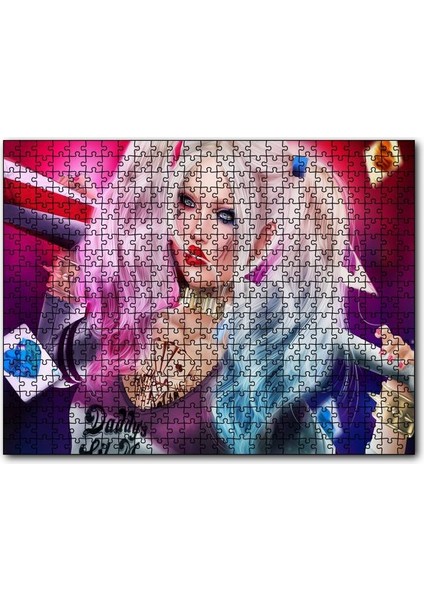 Harley Quinn Iskanbil 500 Parça Puzzle Yapboz Mdf (Ahşap)