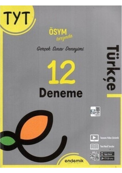 TYT Türkçe 12'li Deneme Sınavı Endemik Yayınları