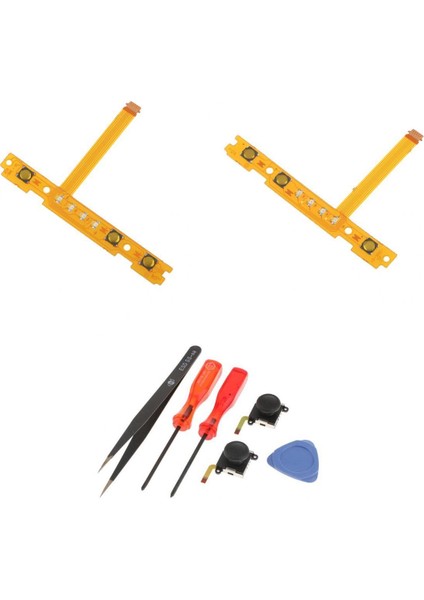 2x Nintendo Anahtarı Için 2x 3D Sensör Analog Stick + Sl / Sr Anahtar Flex Kablo (Yurt Dışından)