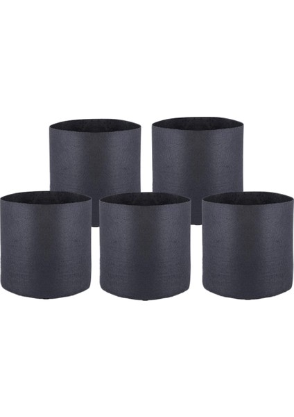 5x Siyah Çanta Aeration Kumaş Tencere Çocuğuyla - Siyah, 1 Galon (Yurt Dışından)