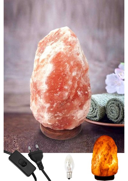 2 Adet 2-4 kg Himalaya Kaya Tuzu Lambası Açma Kapama Düğmeli Özel Seçilmiş fiyatları