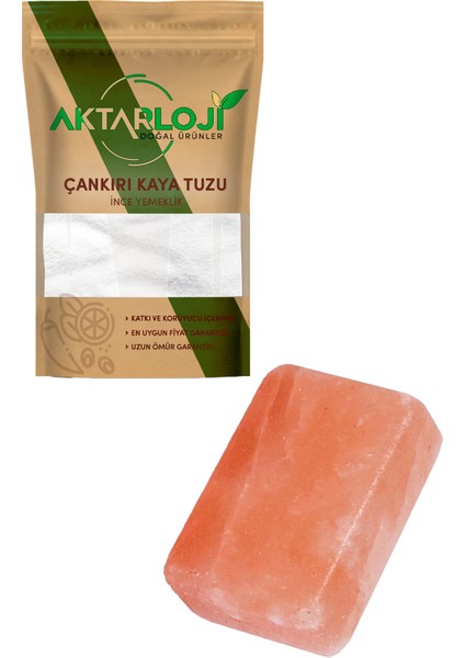 Doğal Himalaya Tuz Lambası 4-6 kg + 1 kg Yemeklik Çankırı Kaya Tuzu + 1 Kalıp Himalaya Sabunu