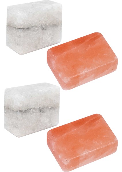 2 Adet Pembe Himalaya Sabunu + 2 Adet Beyaz Çankırı Kaya Tuzu Sabunu
