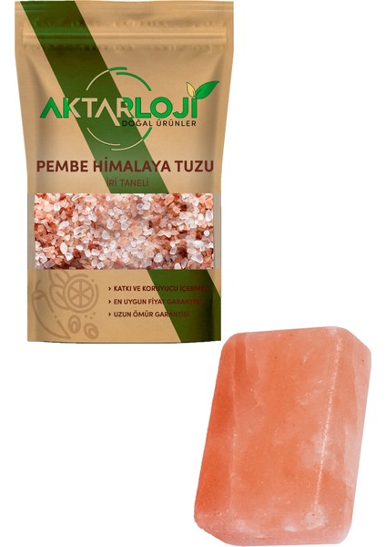 2 kg Iri Taneli Himalaya Tuzu + Büyük Boy Himalaya Tuz Sabunu