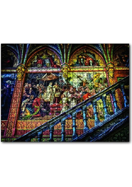 Barok Mimari 120 Parça Puzzle Yapboz Mdf (Ahşap)
