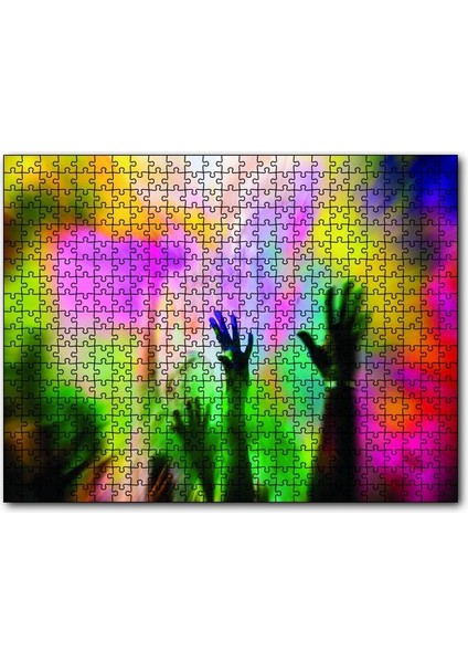 Renkli Eğlenceli Festival 500 Parça Puzzle Yapboz Mdf (Ahşap)