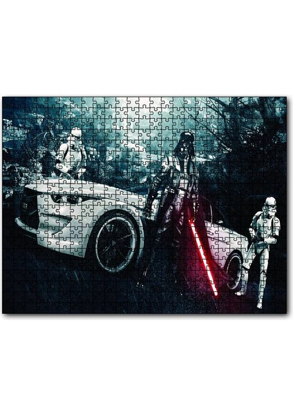 Sprint Football Star Wars Otomobil 1000 Parça Puzzle Yapboz Mdf(Ahşap)