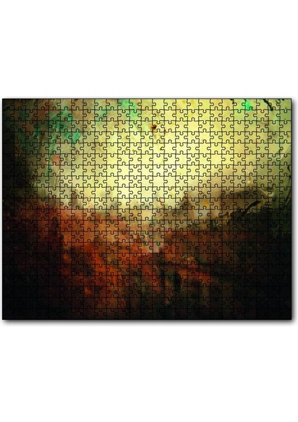 Yağmurda Şehir Sanat 1000 Parça Puzzle Yapboz Mdf(Ahşap)