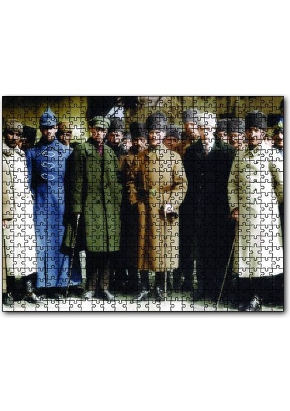Mustafa Kemal Kurtuluş Savaşı 120 Parça Puzzle Yapboz Mdf (Ahşap)