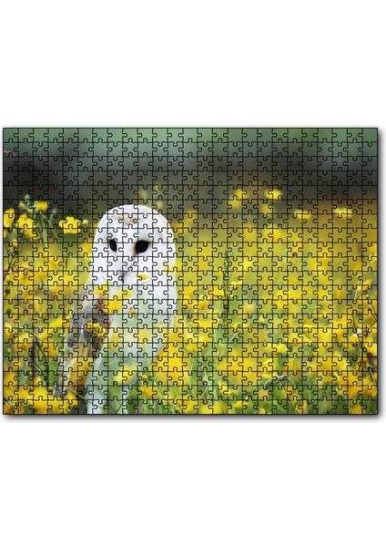 Doğada Peçeli Baykuş 120 Parça Puzzle Yapboz Mdf (Ahşap)