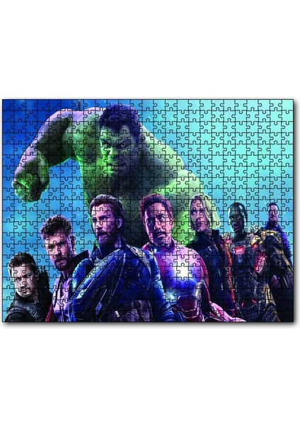 Avengers Infinity War Kahramanlar Bir Arada 255 Parça Puzzle Yapboz Mdf (Ahşap)
