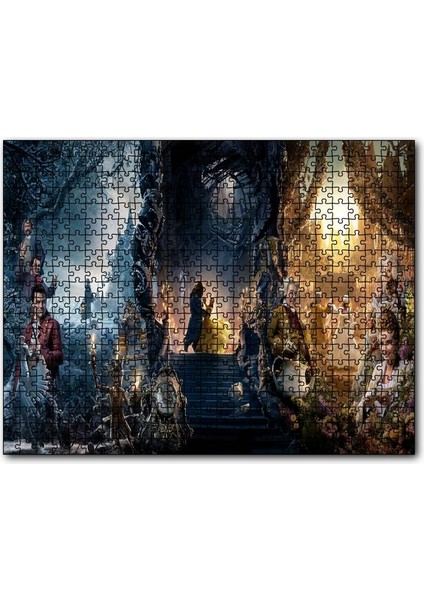 Cakapuzzle Beauty And The Beast Kompozisyon 1000 Parça Puzzle Yapboz Mdf(Ahşap)
