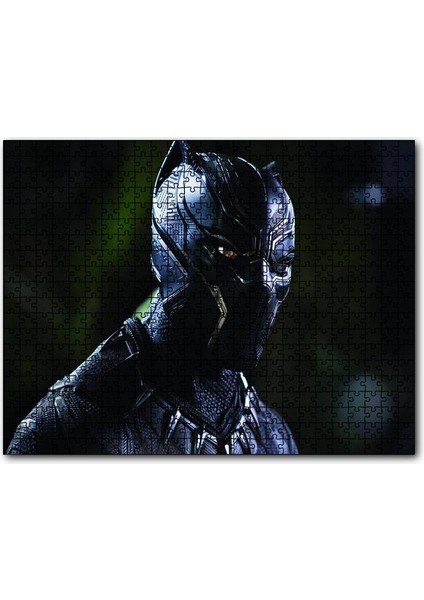 Cakapuzzle Black Panther Profil 120 Parça Puzzle Yapboz Mdf (Ahşap)