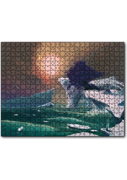 Caka Tablo Cakapuzzle  Fantastik Kayalıklar ve Yalnız Ağaç Illüstrasyon 255 Parça Puzzle Yapboz Mdf (Ahşap)