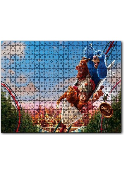 Wonder Park Roller Coaster 500 Parça Puzzle Yapboz Mdf (Ahşap)