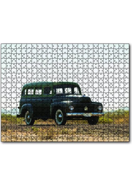 Cakapuzzle Klasik Otomobil Göseli 120 Parça Puzzle Yapboz Mdf (Ahşap)