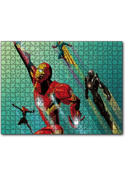 Cakapuzzle Civil War Iron Man Rising 120 Parça Puzzle Yapboz Mdf (Ahşap)