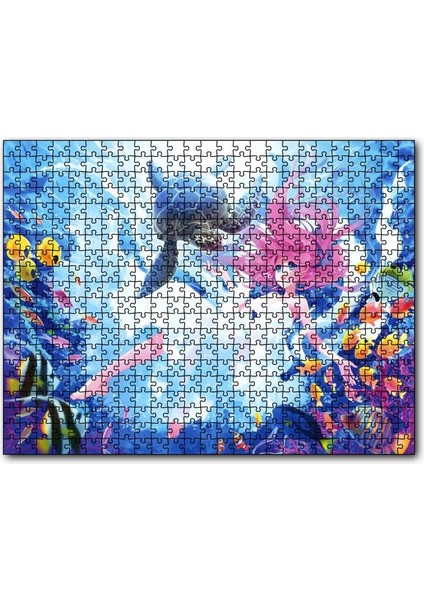 Cakapuzzle Denizaltı Prensesi 120 Parça Puzzle Yapboz Mdf (Ahşap)