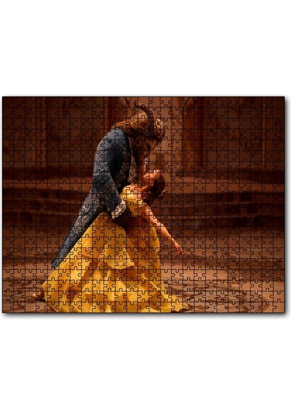 Caka Tablo Cakapuzzle  Beauty And The Beast Emma Watson Dans 120 Parça Puzzle Yapboz Mdf (Ahşap)