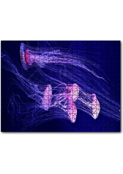 Cakapuzzle Derin Denizlerdeki Denizanaları 120 Parça Puzzle Yapboz Mdf (Ahşap)