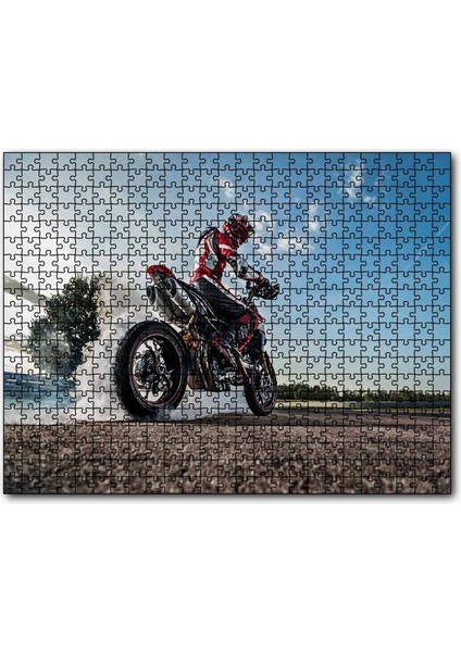 Cakapuzzle Ducati Hyper 850 Motorsiklet 255 Parça Puzzle Yapboz Mdf (Ahşap)