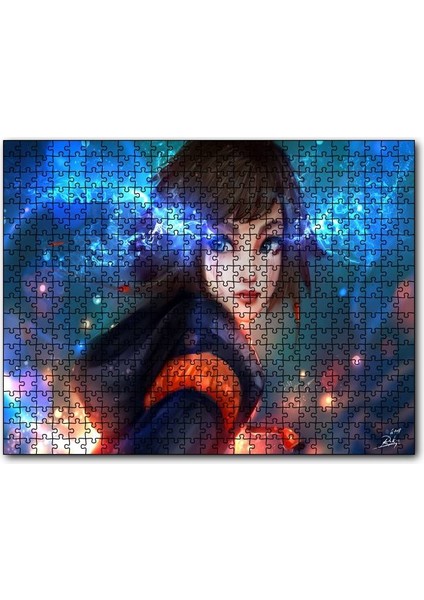 Cakapuzzle Fantastik Anime Kız 1000 Parça Puzzle Yapboz Mdf(Ahşap)