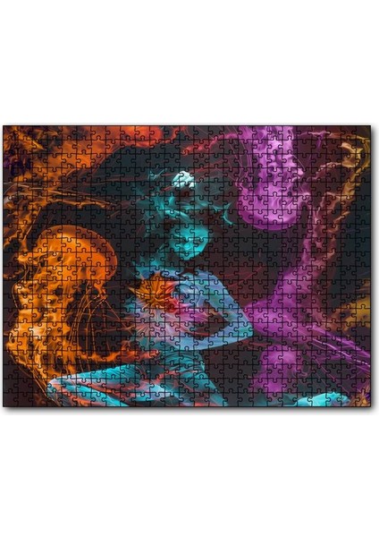 Cakapuzzle Denizanalarıyla Süzülen Kız 120 Parça Puzzle Yapboz Mdf (Ahşap)