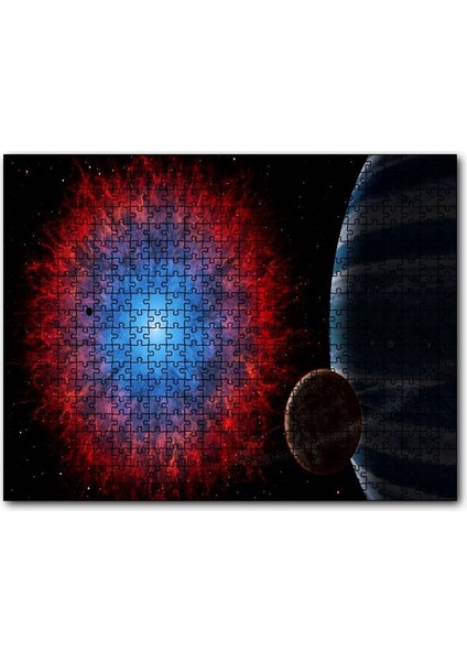 Cakapuzzle Gezegenler ve Evren Kesiti 120 Parça Puzzle Yapboz Mdf (Ahşap)