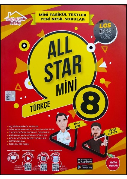 Newton Yayınları 8. Sınıf LGS All Star Türkçe Mini Fasikül Testler