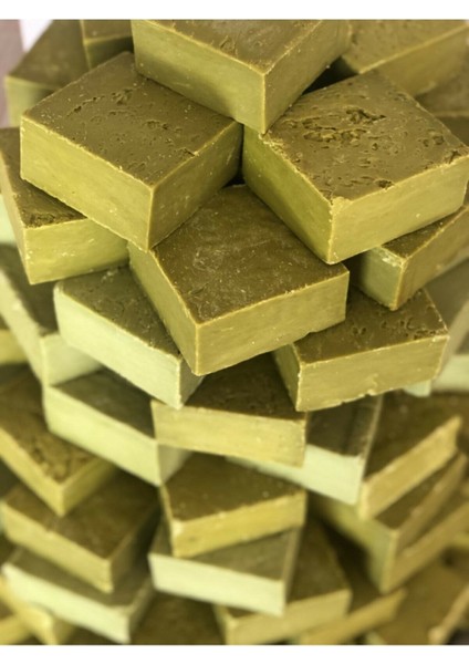 Hakiki Doğal Yeşil Bıttım (Menengiç) Sabunu 1 kg (Saç Dökülme Karşıtı-Egzama-Mantar)