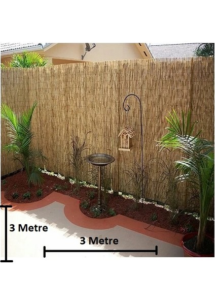 Bambu Kamış Hasır 3 Metre x 3 Metre