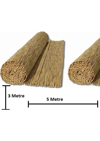 Bambu Kamış Hasır 3 Metre x 5 Metre